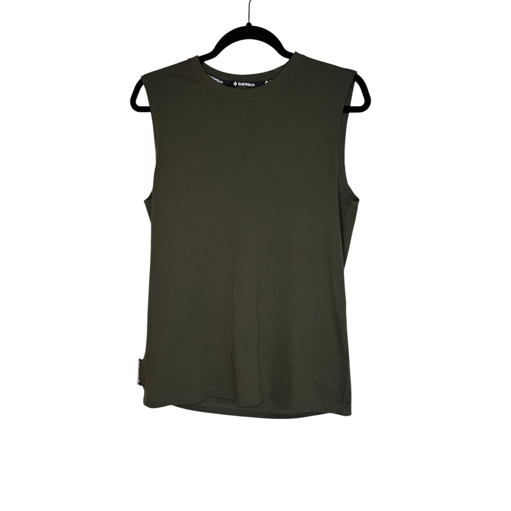 Baerskin‎ MH Vest Mens Small Green Sleeveless Cotton Sorona Tank Top